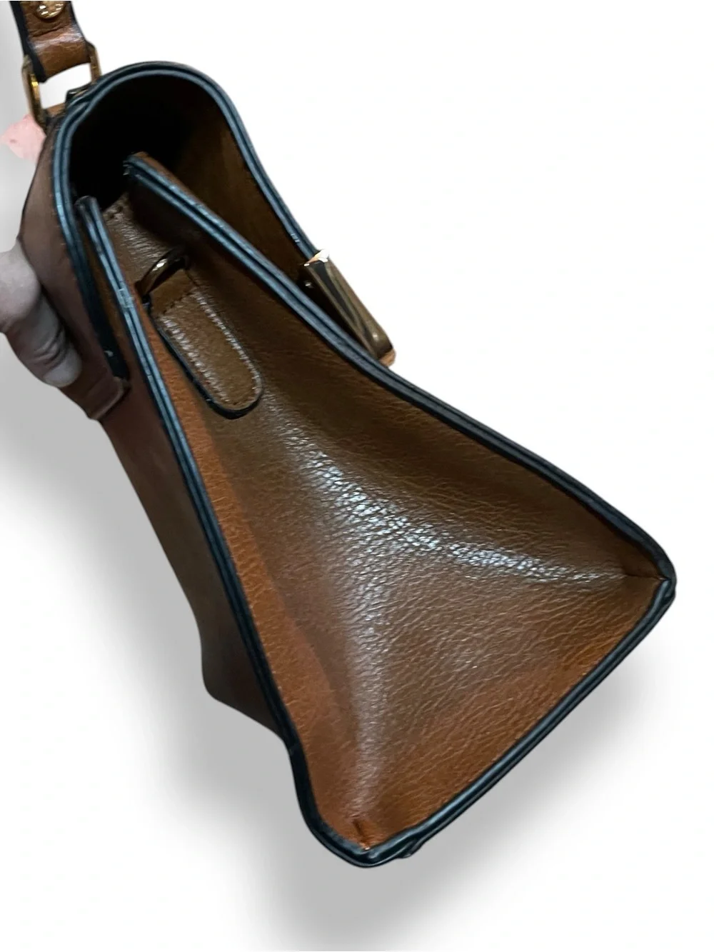 Dune London Zebra Calf Hair Brown Satchel Bag